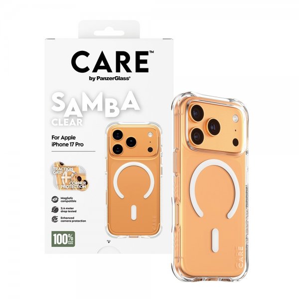 CARE by PanzerGlass iPhone 17 Pro -kuori Samba MagSafe Transparent