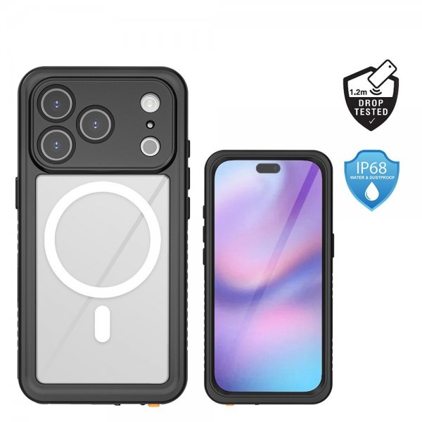 4smarts iPhone 17 Pro -suojakuori Stark IP68 MagSafe, musta