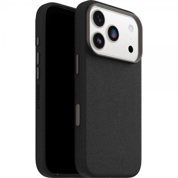 Otterbox iPhone 17 Pro -suojakuori Symmetry Cactus Leather MagSafe Noir Ash