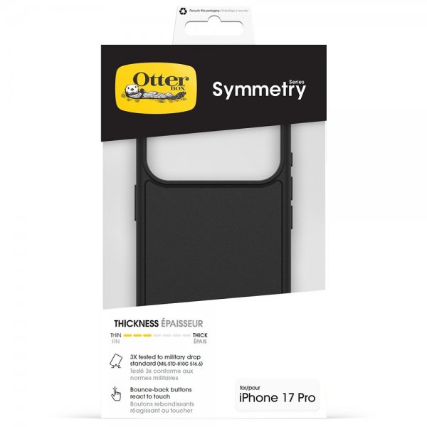 Otterbox iPhone 17 Pro Symmetry MagSafe -kuori, musta