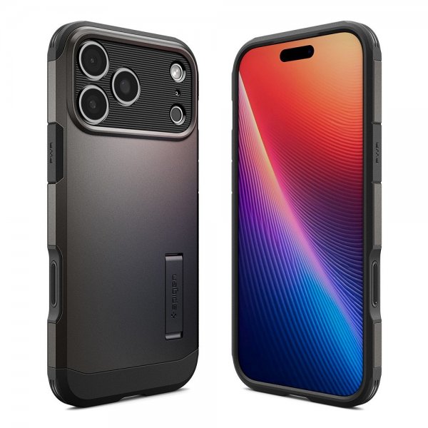 Spigen iPhone 17 Pro Tough Armor T MagFit Gunmetal -kuori