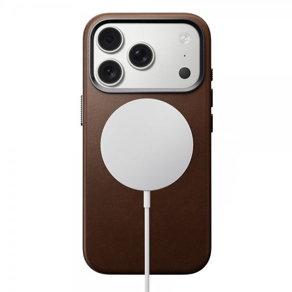 Nomad iPhone 17 Pro -kuori, perinteinen nahkakuori, ruskea