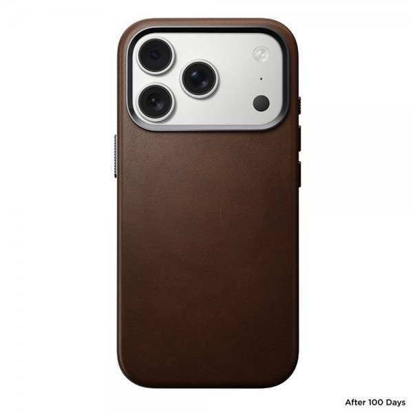 Nomad iPhone 17 Pro -kuori, perinteinen nahkakuori, ruskea