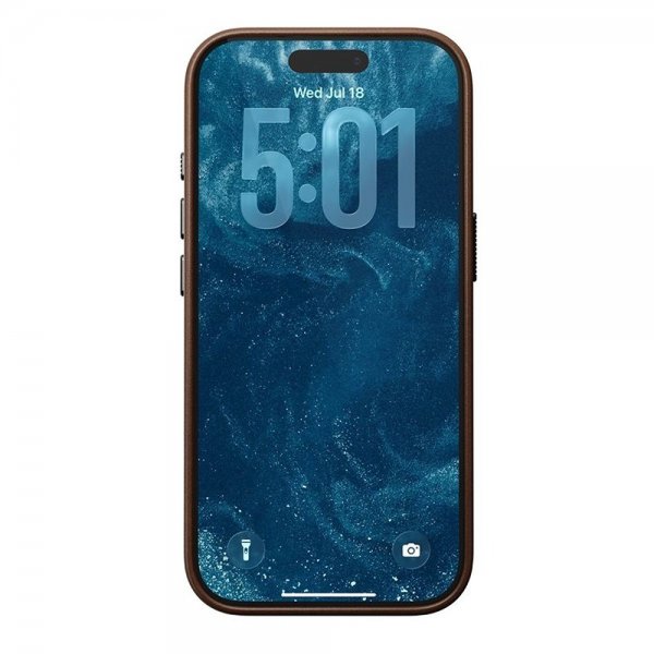 Nomad iPhone 17 Pro -kuori, perinteinen nahkakuori, ruskea