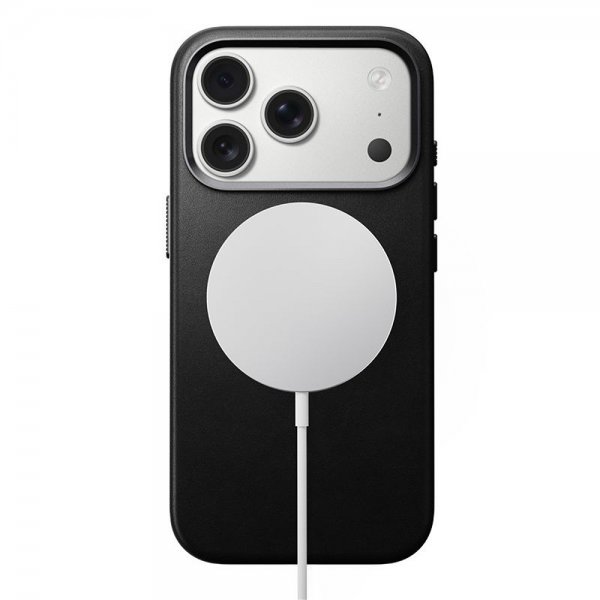 Nomad iPhone 17 Pro -kuoret perinteinen nahkakotelo musta