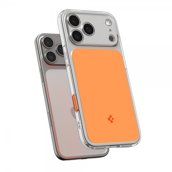 Spigen iPhone 17 Pro -kuori, Ultra Hybrid T MagFit, kiiltävä oranssi