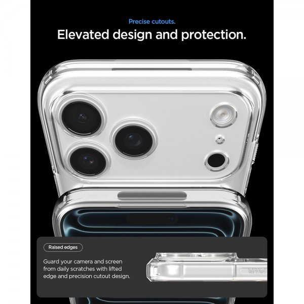 Spigen iPhone 17 Pro Ultra Hybrid T MagFit kiiltävä valkoinen suojakuori