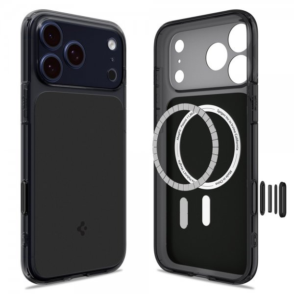 Spigen iPhone 17 Pro -suojakuori Ultra Hybrid T MagFit Matte Black