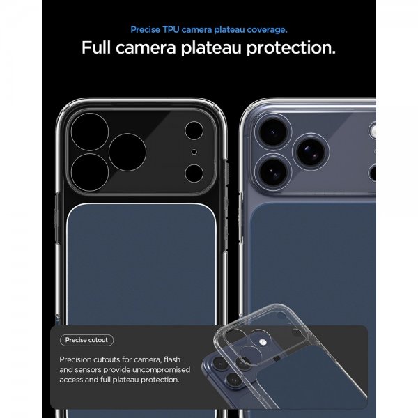 Spigen iPhone 17 Pro -suojakuori Ultra Hybrid T MagFit Matte Blue