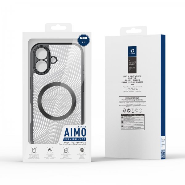 Dux Ducis iPhone 17 -kuori, Aimo Series, MagSafe, musta