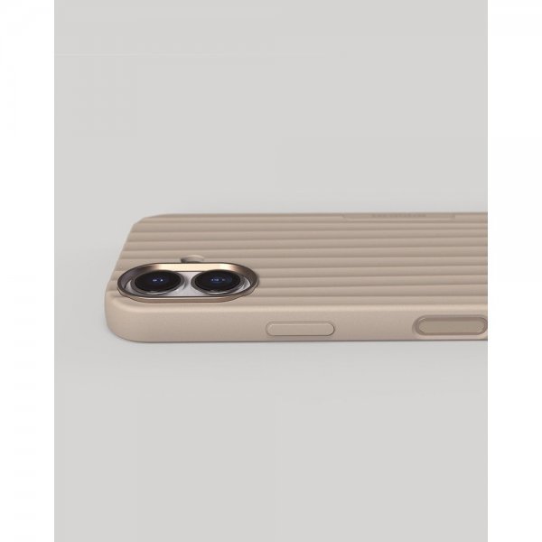 Nudient iPhone 17 Suojakuori Bold Case MagSafe Linen Beige