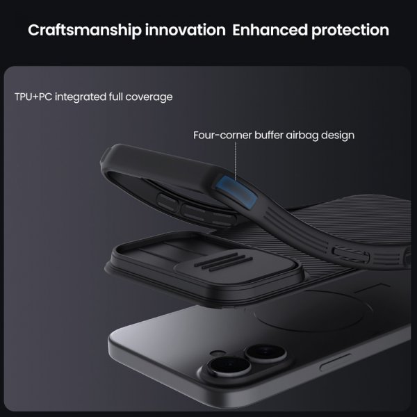 Nillkin iPhone 17 -suojakuori CamShield Pro Musta
