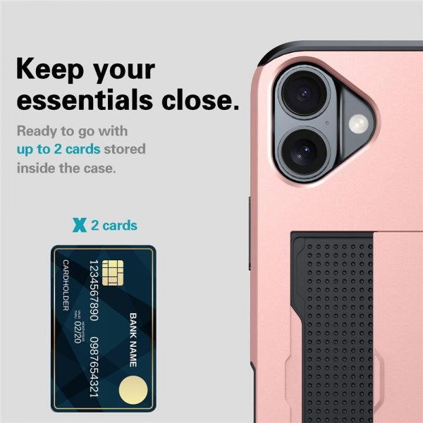 iPhone 17 Kuori Card Slide Vihreä