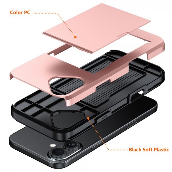 iPhone 17 Kuori Card Slide Vihreä