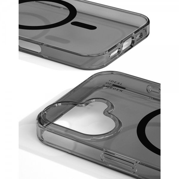 Ideal of Sweden iPhone 17 -suojakuori, kirkas, MagSafe, sävytetty musta