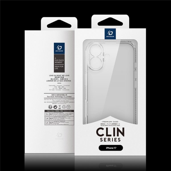 Dux Ducis iPhone 17 -kuori Clin Series Läpinäkyvä