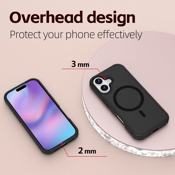 4smarts iPhone 17 -suojakuori Defend Case Ultimag, musta