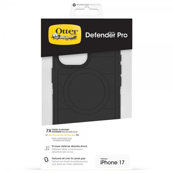Otterbox iPhone 17 -suojakuori Defender Pro MagSafe, musta