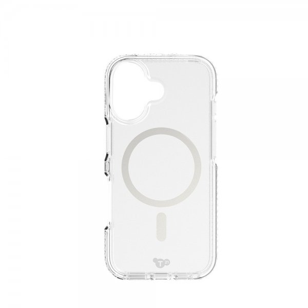 Tech21 iPhone 17 -suojakuori EvoCrystal MagSafe Metallic Silver