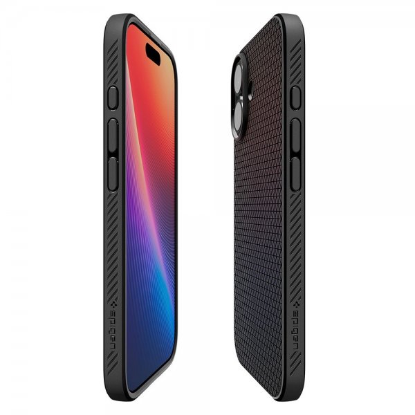 Spigen iPhone 17 -suojakuori Liquid Air Matte Black