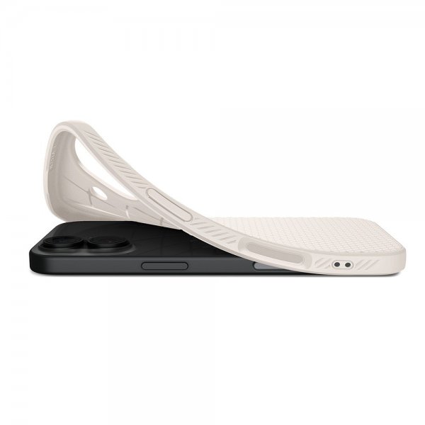 Spigen iPhone 17 -kuori, Liquid Air, Natural Titanium