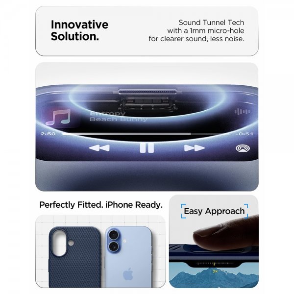 Spigen iPhone 17 -suojakuori Liquid Air Navy Blue