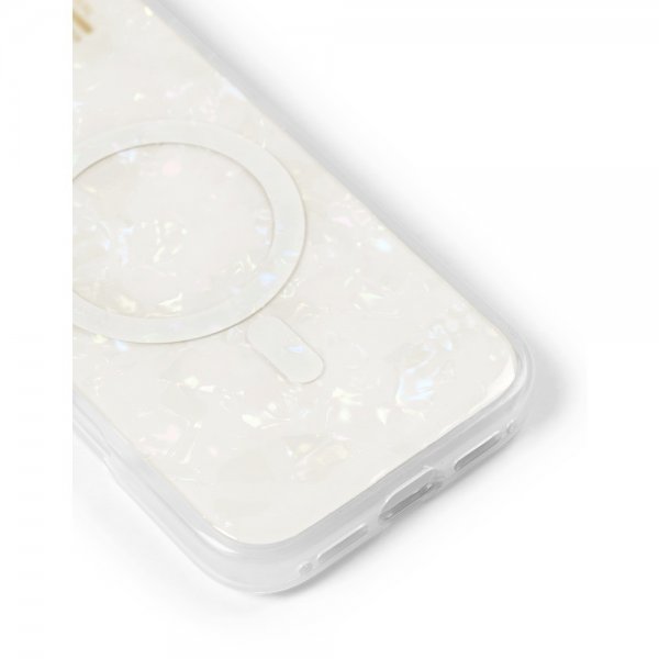 Ideal of Sweden iPhone 17 -kuori, helmiäinen kotelo, MagSafe, valkoinen