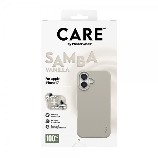 CARE by PanzerGlass iPhone 17 -kuori Samba MagSafe Vanilla