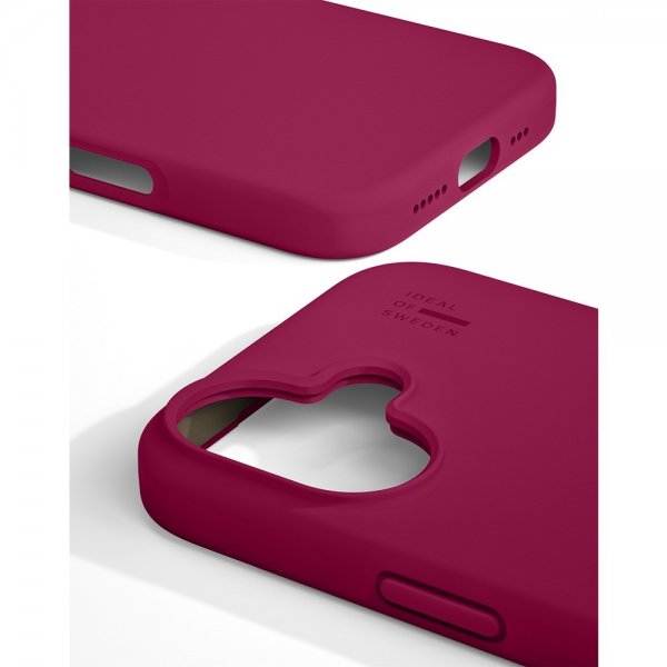 Ideal of Sweden iPhone 17 -silikonikuori MagSafe Cranberry