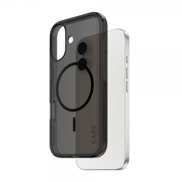CARE by PanzerGlass iPhone 17 Suojakuori Smokey MagSafe Musta