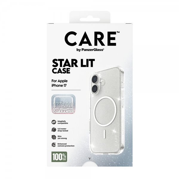 CARE by PanzerGlass iPhone 17 -kuori, Star Lit MagSafe