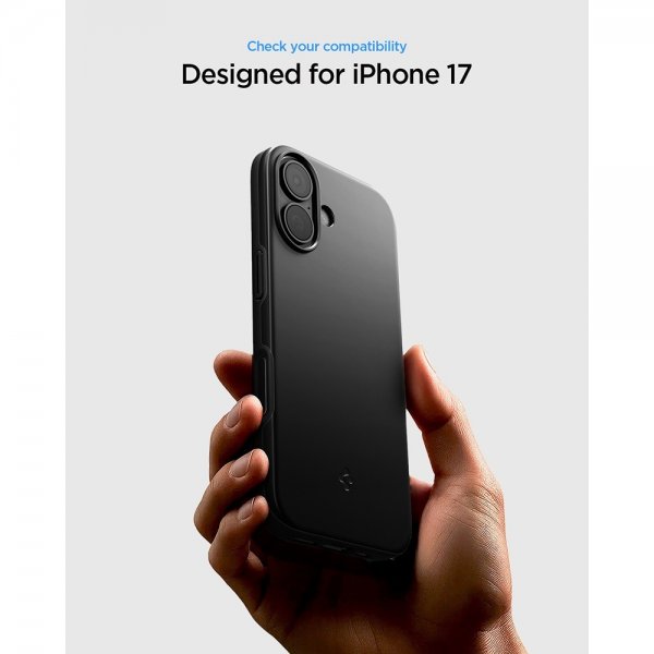 Spigen iPhone 17 -suojakuori Thin Fit MagFit, musta