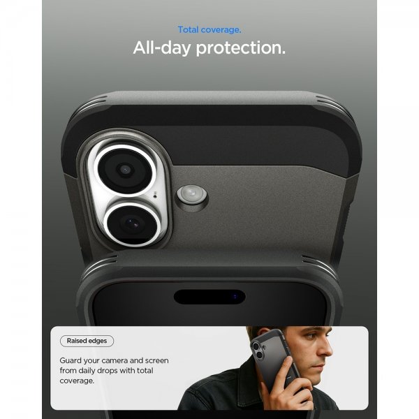Spigen iPhone 17 -suojakuori Tough Armor T MagFit Gunmetal