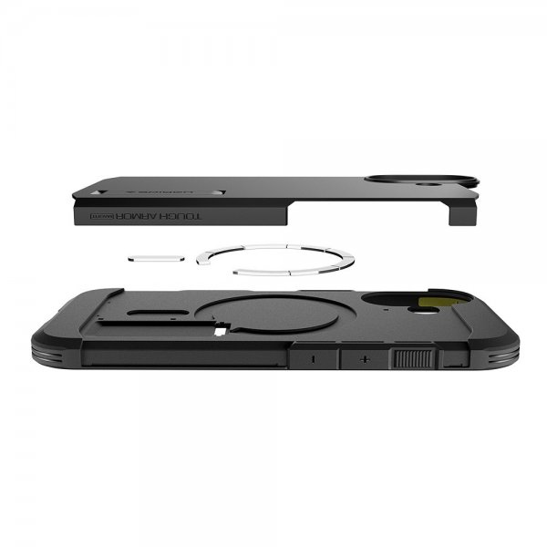 Spigen iPhone 17 -kuori Tough Armor T MagFit Musta