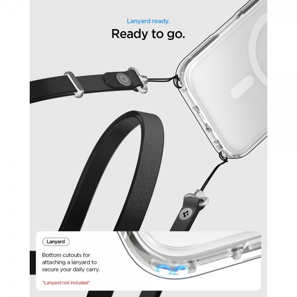 Spigen iPhone 17 -suojakuori Ultra Hybrid MagFit Clear White