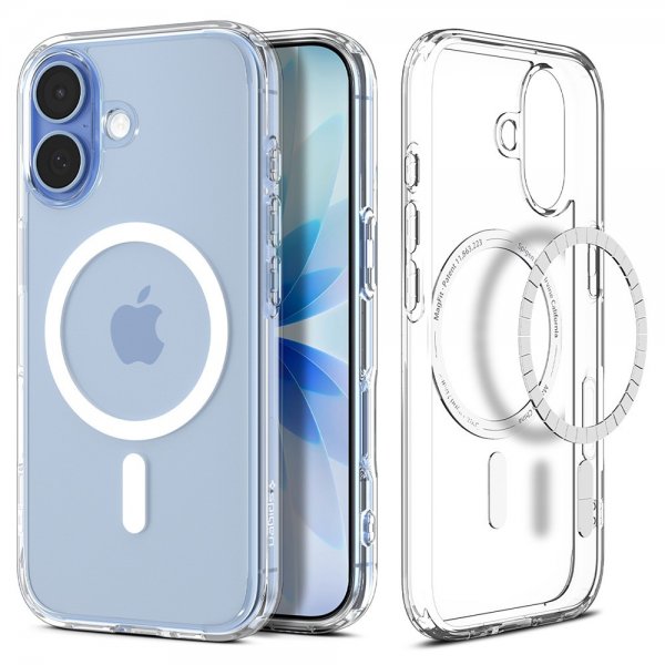 Spigen iPhone 17 -suojakuori Ultra Hybrid MagFit Clear White