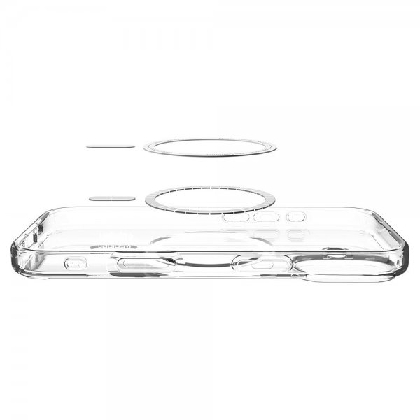 Spigen iPhone 17 -suojakuori Ultra Hybrid MagFit Clear White