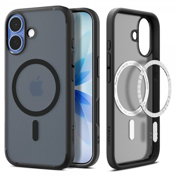 Spigen iPhone 17 -suojakuori Ultra Hybrid MagFit Frost Black