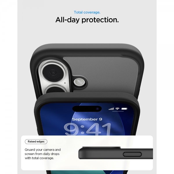 Spigen iPhone 17 -suojakuori Ultra Hybrid MagFit Frost Black