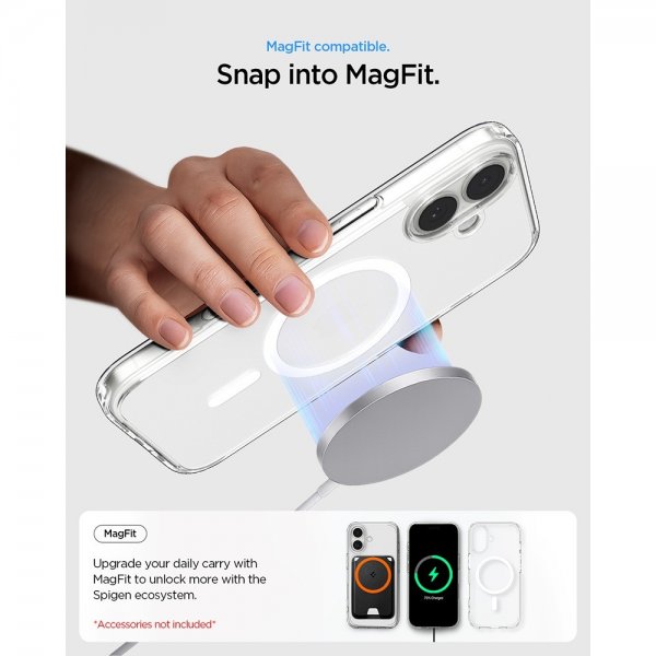 Spigen iPhone 17 -kuori Ultra Hybrid MagFit Frost White