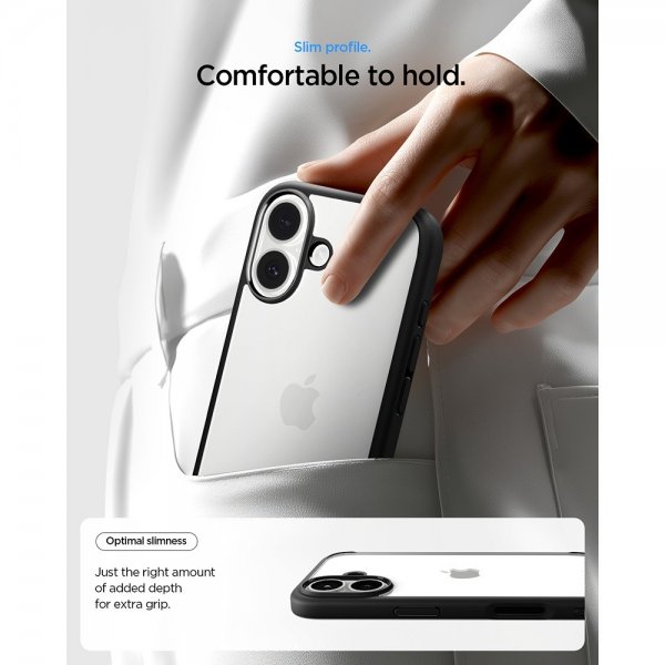 Spigen iPhone 17 -suojakuori Ultra Hybrid Matte Black