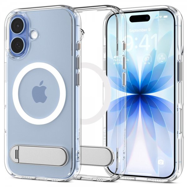 Spigen iPhone 17 -suojakuori Ultra Hybrid S MagFit Clear White