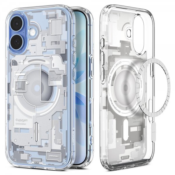 Spigen iPhone 17 -suojakuori Ultra Hybrid Zero One MagFit, valkoinen