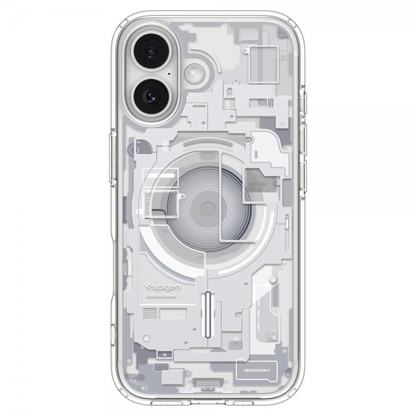 Spigen iPhone 17 -suojakuori Ultra Hybrid Zero One MagFit, valkoinen