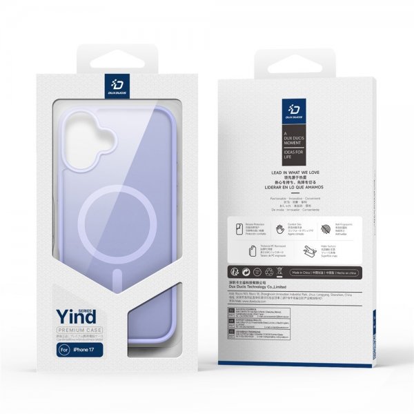 Dux Ducis iPhone 17 -kuori Yind Series MagSafe Violetti