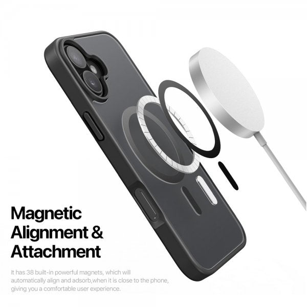 Dux Ducis iPhone 17 -kuori Yind Series MagSafe, musta
