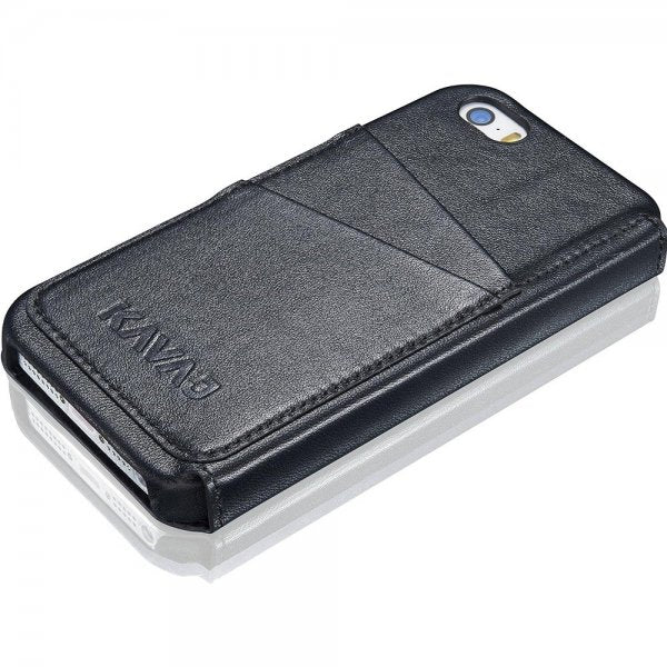 KAVAJ iPhone 5/5S/SE 2016 Kotelo Dallas Musta