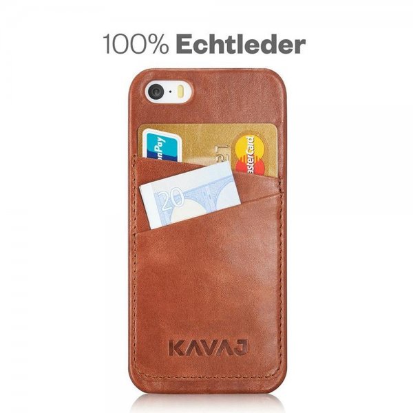 KAVAJ iPhone 5/5S/SE 2016 Kuori Tokyo Ruskea