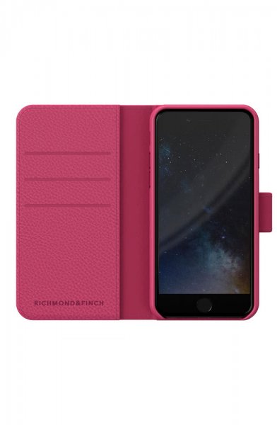 Richmond & Finch iPhone 6/6S/7/8/SE-suojakotelo, lompakko, irrotettava kuori, pinkki