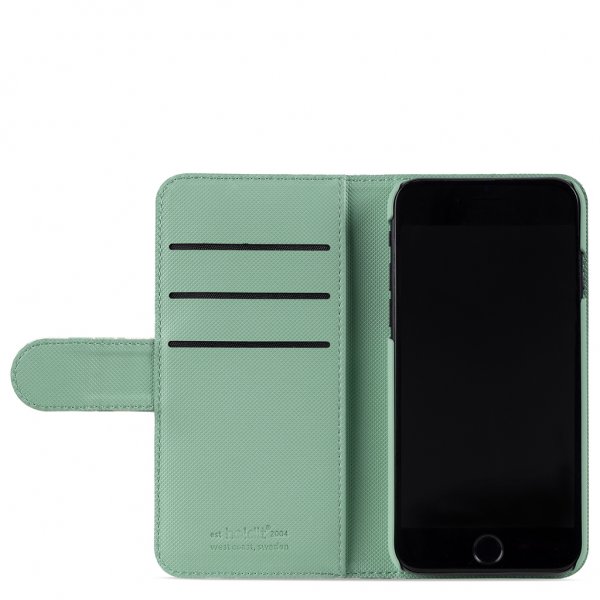 holdit iPhone 6/6S/7/8/SE suojakuori lompakkokotelo Green Flowers